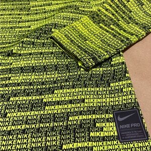 Nike Pro Dri-FIT Neon Yellow Top